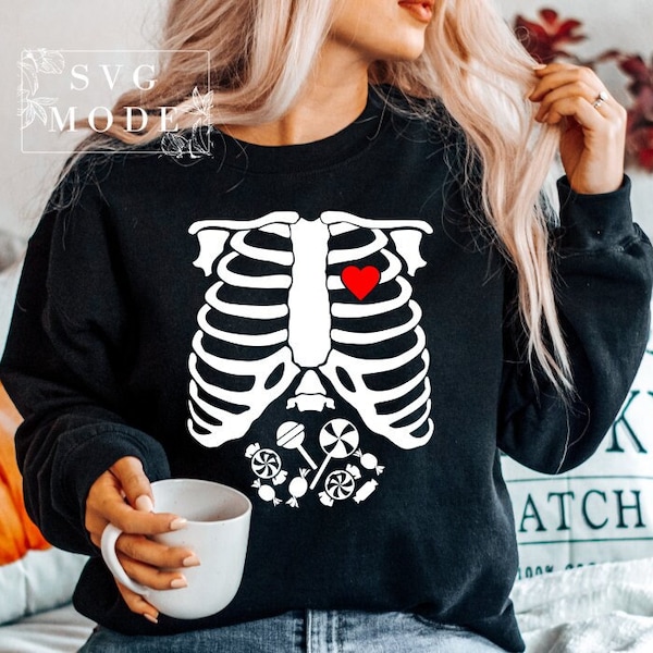 Halloween Skeleton Svg, Halloween Costume Svg, Skeleton Costume Svg, Halloween Shirt Svg, Halloween Skeleton Shirt Svg, Rib Cage Svg