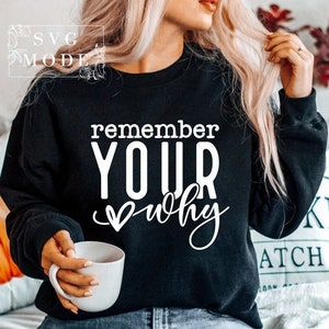 Remember Your Why SVG PNG, Inspirational Quotes Svg, Motivation Svg, Love Yourself Svg, Created With a Purpose Svg, You Matter Svg, Love Svg