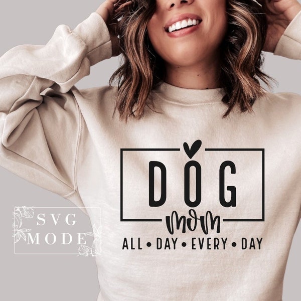 Dog Mom SVG PNG PDF, Dog Mama Svg, Paw Svg, Love Dogs Svg, Pet Svg, Dog Lover Svg, Fur Mom Svg, Mom Shirt Svg, Dog Mom T-Shirt Svg