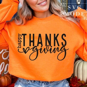 Happy Thanksgiving SVG PNG, Pumpkin Spice Svg, Friendsgiving Svg, Thanksgiving Shirt Svg, Fall Svg, Gobble Svg, Sweater Weather Svg