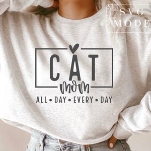 Cat Mom SVG PNG PDF, Cat Mama Svg, Paw Mom Svg, Love Cats Svg, Pet Svg, Cat Lover Svg, Fur Mom Svg, Mom Shirt Svg, Cat Mom T-Shirt Svg