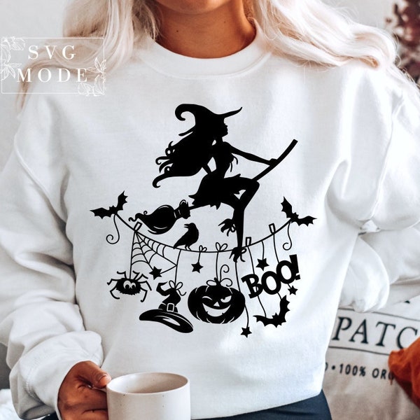 Witch SVG PNG PDF, Funny Halloween Svg, Funny Witch Svg, Witch Svg, Witch Halloween Shirt Design, Spooky Vibes Svg, Happy Halloween Svg