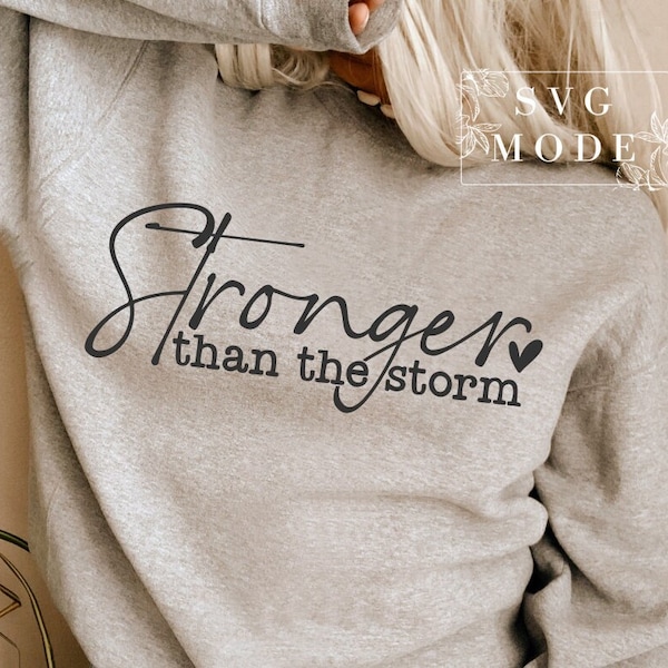Stronger Than The Storm SVG, She Is Strong Svg, Created With a Purpose Svg, Christian Svg, Worthy Svg, You Matter Svg, You are Enough Svg