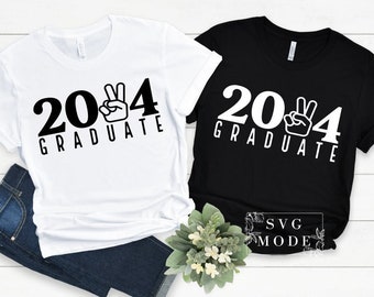 graduate 2024 SVG PNG PDF, Klasse von 2024 svg, Senior 2024 svg, Graduierung svg, graduate svg, graduate Shirt svg, College-graduate svg