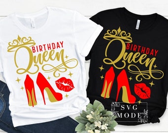 Birthday Queen SVG PNG PDF, Birthday Diva Svg, Birthday Queen T-Shirt Svg, It's My Birthday Svg, Birthday T-Shirt Svg, Happy Birthday Svg