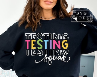 Koszulka nauczyciela dnia testu SVG PNG PDF, drużyna testowa Svg, dzień testu Svg, testowanie Svg, ukończenie szkoły Svg, dzień testu szkolnego Svg, zróbmy to Svg