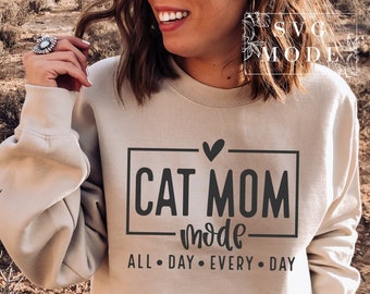 Cat Mom SVG PNG PDF, Cat Mama Svg, Paw Mom Svg, Love Cats Svg, Pet Svg, Cat Lover Svg, Fur Mom Svg, Mom Shirt Svg, Cat Mom T-Shirt Svg