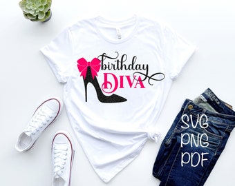 Download Birthday Diva Svg Etsy