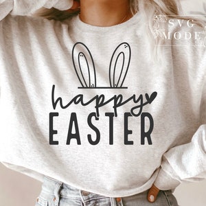 Happy Easter SVG PNG PDF, Easter Vibes Svg, Bunny Svg, Kids Easter Svg, Easter Shirt Svg, Easter Svg, Easter Squad Svg, Easter Bunny Svg imagem 3