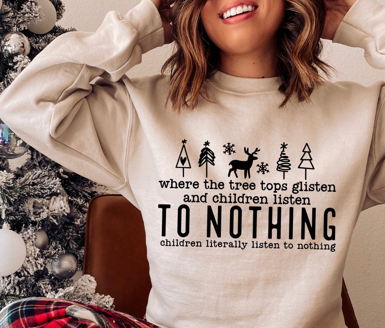 Baumspitzen glitzern SVG PNG, Christmas Vibes Kunst, Lehrer Weihnachtsdeko, Frohe Weihnachten Kunst, lustige Weihnachtsdeko, Lehrer Weihnachten Shirt Bild 1