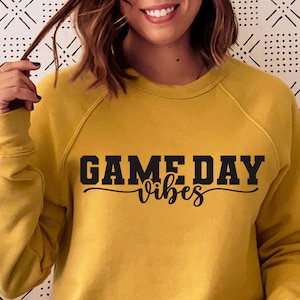 Game Day Vibes SVG PNG PDF, Game Day Svg, Football Svg, Game Day T-Shirt, Football Mom Svg, Sports T-Shirt Svg, Game Day Vibes T-Shirt Svg