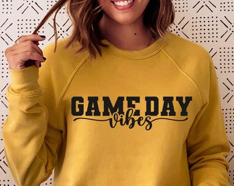 Game Day Vibes SVG: Football T-Shirt Design (Digital Download)