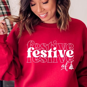 Festive Af SVG PNG PDF, Jolly af Svg, Christmas Svg, Christmas Jumper Svg, Sarcastic Christmas Svg, Merry Christmas Svg, Funny Christmas Svg image 3