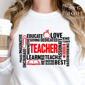 One Loved Teacher SVG PNG PDF, Teacher Svg, Best Teacher Svg, Teacher Appreciation Svg, Teacher Life Svg, Favorite Teacher Shirt Svg