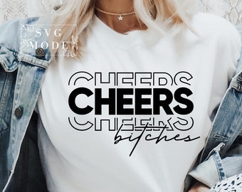 Cheers Bitches SVG PNG PDF, Bridal Party Svg, Bachelorette Party Svg, Girls Trip Svg, Girls Night Out Svg, Girls Weekend Svg, Vacation Svg
