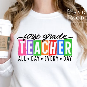 First Grade Teacher SVG PNG, Teacher Life Svg, 1st Grade Teacher Svg, Made To Teach Svg, Loved Teacher Svg, First Grade Svg, 1st Grade Svg