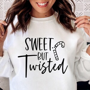 Sweet But Twisted SVG PNG PDF, Santa Svg, Christmas Svg, Christmas Jumper Svg, Sarcastic Christmas, Merry Christmas Svg, Funny Christmas Svg image 2