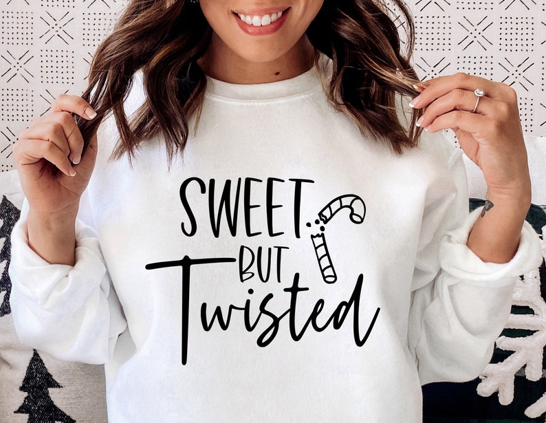 Sweet But Twisted SVG PNG PDF, Santa Svg, Christmas Svg, Christmas Jumper Svg, Sarcastic Christmas, Merry Christmas Svg, Funny Christmas Svg image 2