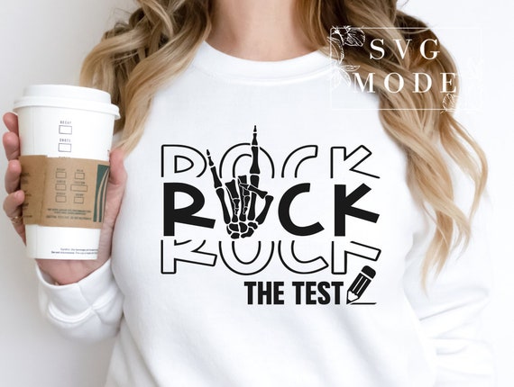 Rock the Test SVG PNG PDF Test Day Teacher Shirt Svg Testing - Etsy