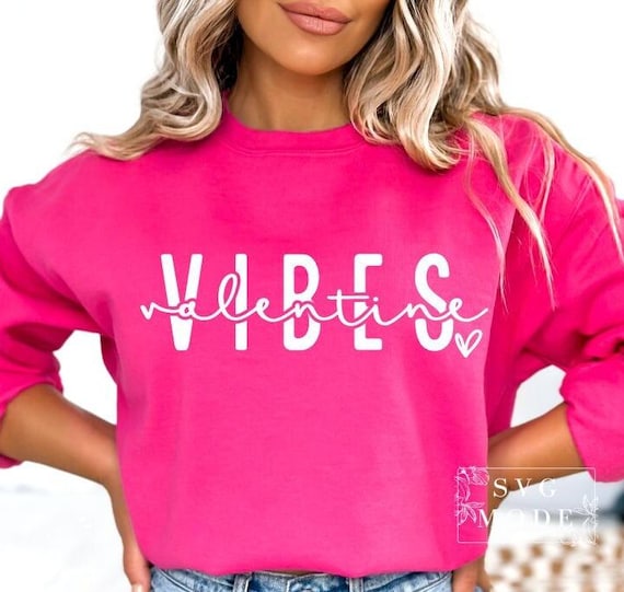 Valentine Vibes SVG PNG PDF, Hello Valentine Shirt, Valentine's Day Svg, Love Svg, Heart Svg, Teacher Valentine Svg, Valentine Cricut Svg