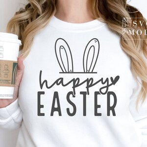 Happy Easter SVG PNG PDF, Easter Vibes Svg, Bunny Svg, Kids Easter Svg, Easter Shirt Svg, Easter Svg, Easter Squad Svg, Easter Bunny Svg image 4