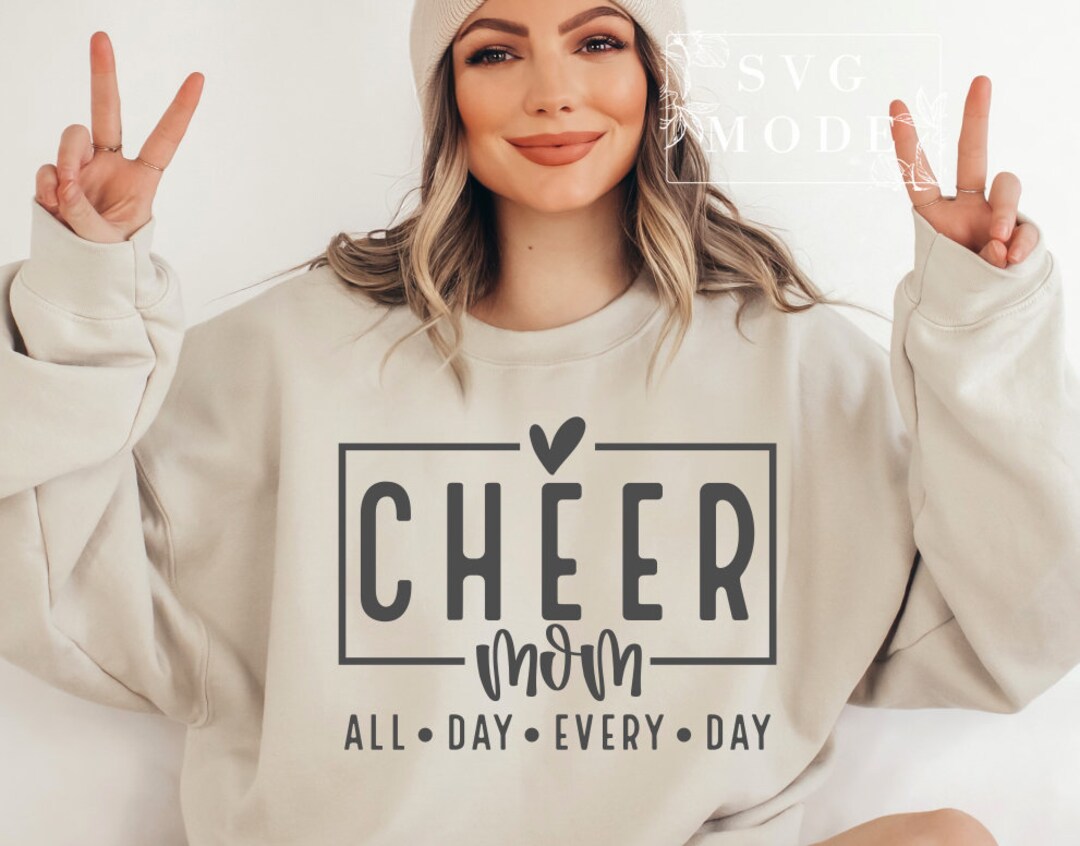 Cheer Mom SVG PNG PDF, Cheerleader Svg, Team Spirit Svg, Cheer Mom