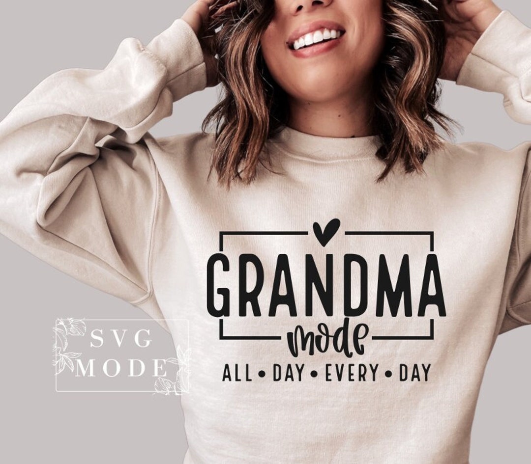 Grandma Mode SVG PNG, One Loved Grandma Svg, Mother's Day Shirt Svg ...