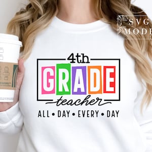 Fourth Grade Teacher SVG PNG, Teacher Life Svg, 4th Grade Teacher Svg, Made To Teach Svg, Loved Teacher Svg, Fourth Grade Svg, 4th Grade Svg
