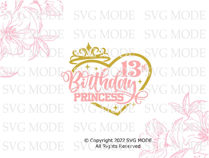 13th Birthday SVG PNG PDF, 13th Birthday Svg, Birthday Svg, 13th ...