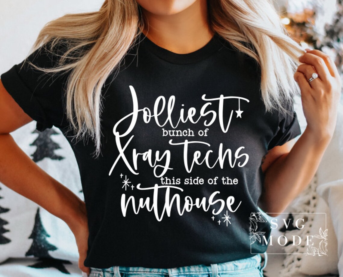 Jolliest Bunch of Xray Techs Svg Merry Xray Techs Svg Etsy