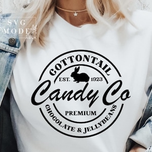 Cottontail Candy Company SVG PNG, Happy Easter Svg, Easter Shirt Svg, Easter Svg, Easter Bunny Svg, Easter Vibes Svg, Easter Squad Svg