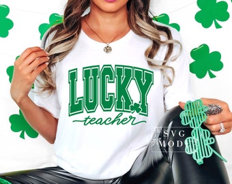 Glücklicher Lehrer SVG PNG PDF, Ein glücklicher Lehrer SVG, St Patrick Tagesdesign, St. Patricks Lehrerdesign, St. Paddys Tag, lustiges St. Patricks Day Design