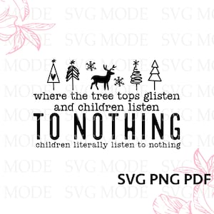 Baumspitzen glitzern SVG PNG, Christmas Vibes Kunst, Lehrer Weihnachtsdeko, Frohe Weihnachten Kunst, lustige Weihnachtsdeko, Lehrer Weihnachten Shirt Bild 4