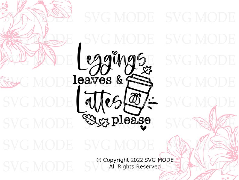 Round Neck Dropped Shoulder LEGGINGS LEAVES LATTES PLEASE Graphic Sweatshirt