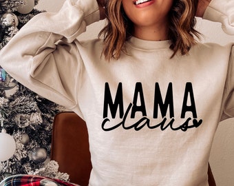 Mama Claus SVG PNG PDF, Merry Mama Svg, Christmas Mom Svg, Christmas Vibes Svg, Christmas Svg, Christmas Jumper Svg, Jolly Mama Svg