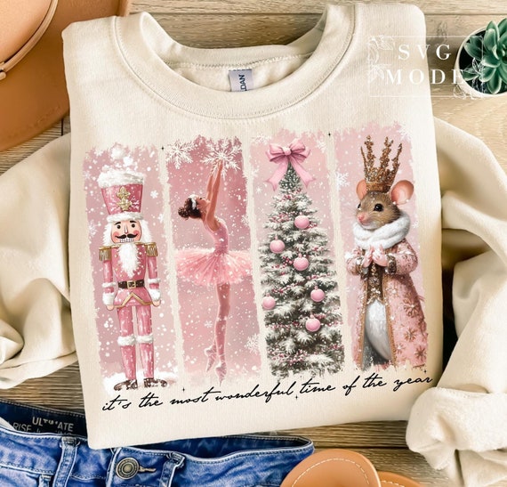 Nutcracker Png, Retro Nutcracker, Preppy Christmas Png, Nutcracker Ballet Png, Pink Christmas Png, Christmas Girly Png, Retro Christmas Png