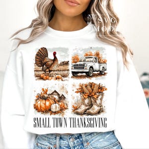 Thanksgiving PNG, Give Thanks Png, Retro Thanksgiving Png, Thankful Grateful Blessed Png, Small Town Thanksgiving Png, Turkey Day Png image 6