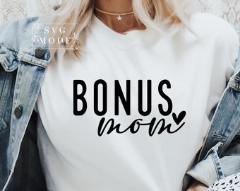 Bonus Mom SVG PNG PDF, Mom Svg, Bonus Mama Svg, Madrasta Svg, Maternidade Svg, Dia das Mães Svg, Mom Life Svg, Melhor Bonus Mom Svg, Mama Svg