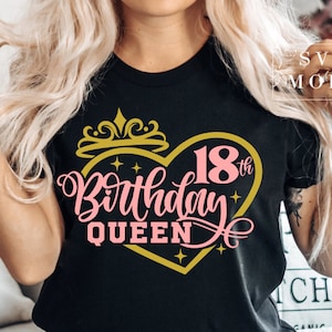 Finally 18 SVG PNG PDF, 18th Birthday Queen Svg, 18th Birthday Shirt Svg, It's My Birthday Svg, 18th Birthday Svg, 18 and Fabulous Svg