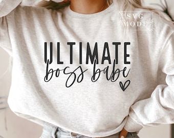 Boss Babe SVG PNG PDF, Självstärkande Svg, Småföretagare Svg, Motiverad Svg, Flicka Boss Svg, Mamma Boss Svg, Entreprenör Svg, Boss Lady