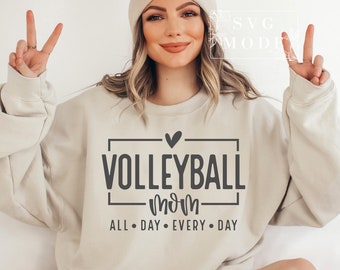 Volleyball Mom SVG PNG, Volleyball Mom Shirt Svg, Volleyball Svg, Volleyball Game Day Svg, Sports Mom Svg, Volleyball Png, Love Volleyball