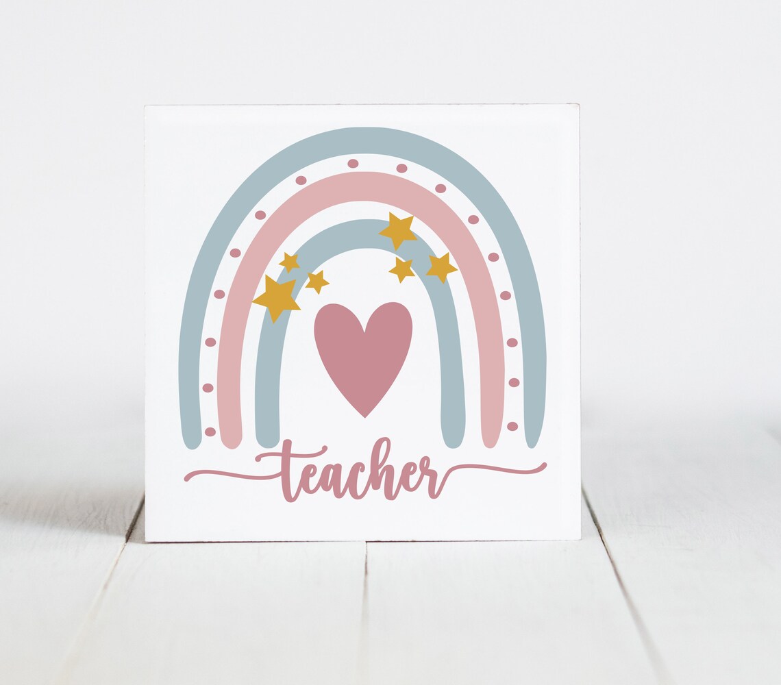 Download Boho Rainbow Svg Bundle Teacher Rainbow Svg Thank You | Etsy