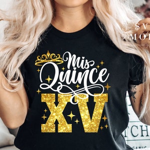 Mis Quince SVG PNG, Quinceanera Svg, Mis XV Svg, Mis Quince Anos Svg, Happy Birthday Svg, Mexican Svg, Latina Svg, Birthday Girl Svg