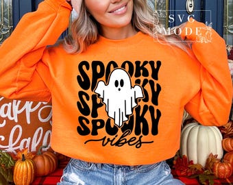 Spooky Vibes SVG PNG ,Halloween Vibes Svg, Witch Vibes Svg, Spooky Girl Svg, Spooky Season Svg, Halloween Svg, Halloween Shirt Svg
