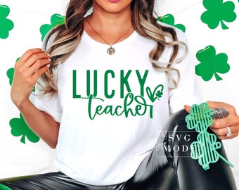 Ein glücklicher Lehrer SVG, ein glücklicher Lehrer SVG, St. Patricks Day SVG, St. Patricks Shirt, St. Patricks Day, lustiges St. Patricks Day Shirt