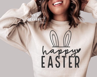 Happy Easter SVG PNG PDF, Easter Vibes Svg, Bunny Svg, Kids Easter Svg, Easter Shirt Svg, Easter Svg, Easter Squad Svg, Easter Bunny Svg