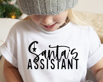 Santa's Assistant SVG PNG PDF, Santa's Favorite Svg, Baby Christmas Svg, Toddler Christmas Svg, Christmas Onesie Svg, Christmas Jumper Svg