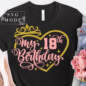 Finally 18 SVG PNG PDF, 18th Birthday Svg, Sweet 18 Shirt Svg, It's My Birthday Svg, 18th Birthday Party Svg, 18th Birthday Files For Cricut
