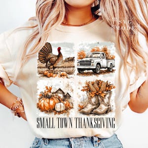 Thanksgiving PNG, Give Thanks Png, Retro Thanksgiving Png, Thankful Grateful Blessed Png, Small Town Thanksgiving Png, Turkey Day Png image 8