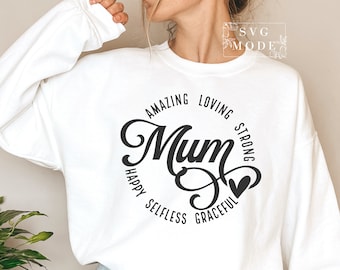 Mamá es fuerte SVG PNG PDF, Día de la Madre Svg, Mamá Camisa Svg, Mamá Svg, Super Mamá Svg, Regalo para mamá Svg, Mejor Mamá Nunca Svg, Te Amo Mamá Svg